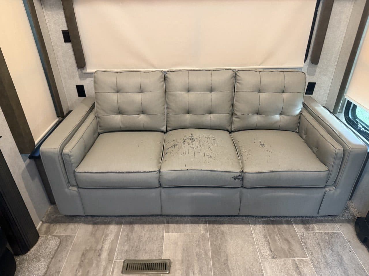 Rv Sofa Reupholstery, Peeling And Worn Upholstery