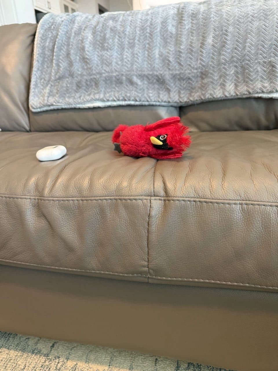 After: Leather Sofa Seam Tear Repair