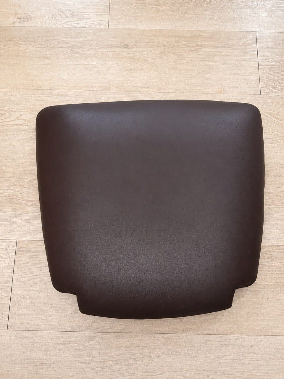 Dining Chair Seat Reupholstery In Brown Leather